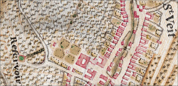 Carte des environs de Sch nbrun et ceux de Laxemburg, lev e en Novembre et D cembre MDCCLIV et Avril MDCCLV par ordre de sa majest imperiale et royale